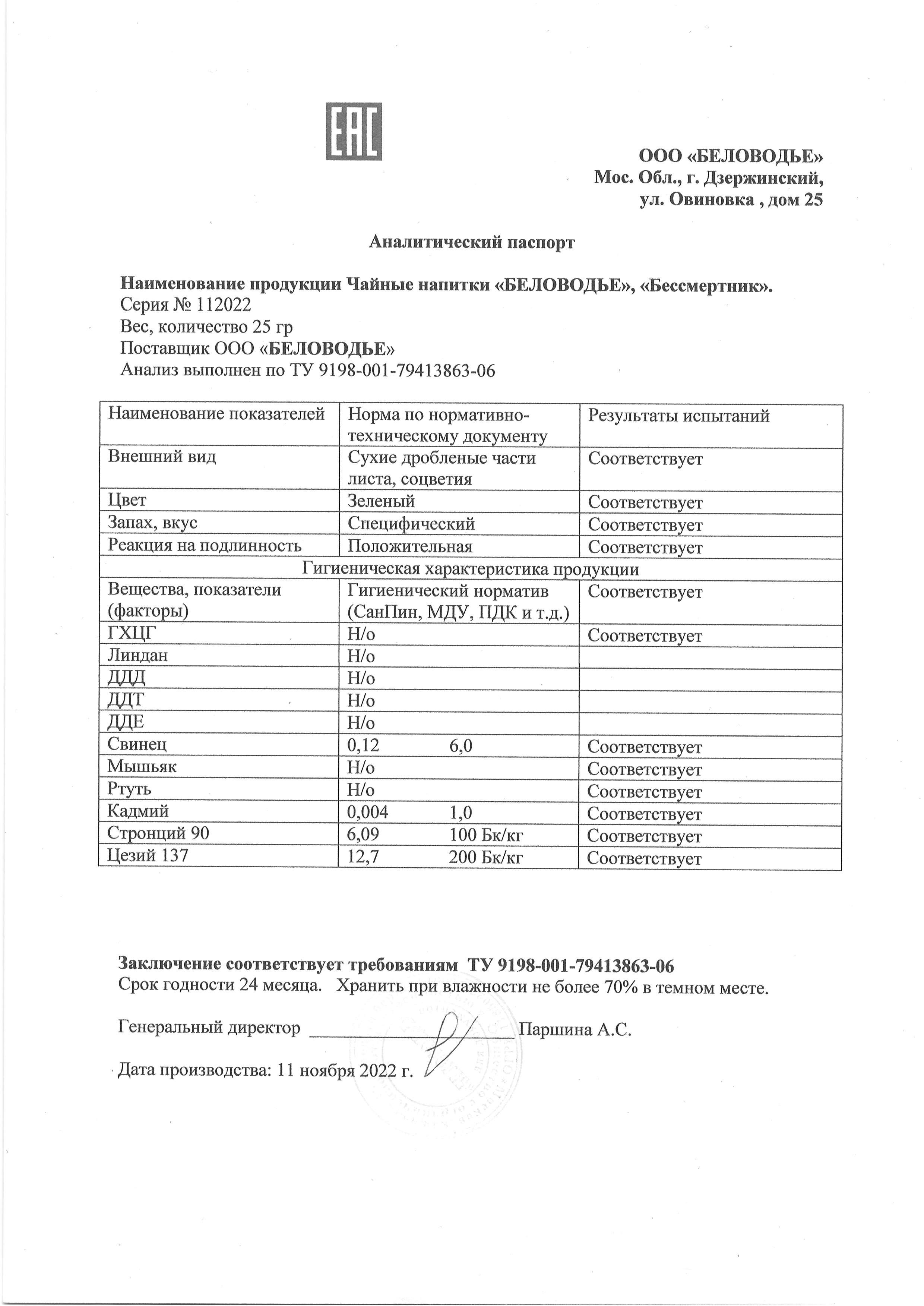 Паспорт №112022